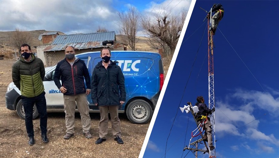 ALTEC instal�, a pedido del Gobierno provincial, internet por fibra �ptica en Clemente Onelli